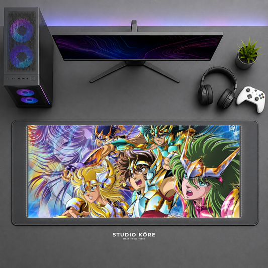 Mousepad Gamer XL Caballeros del Zodiaco Diseño 4