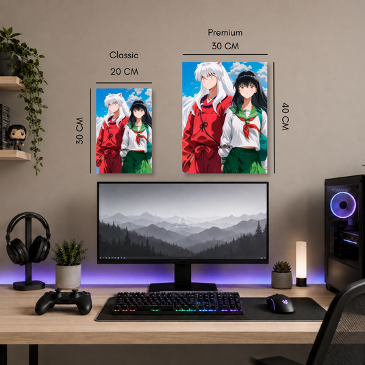 Poster Metalizado Inuyasha Diseño 4 - Cuadro Decorativo Anime en Aluminio