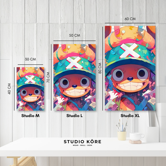 Cuadro decorativo vinilo adhesivo One Piece diseño 4