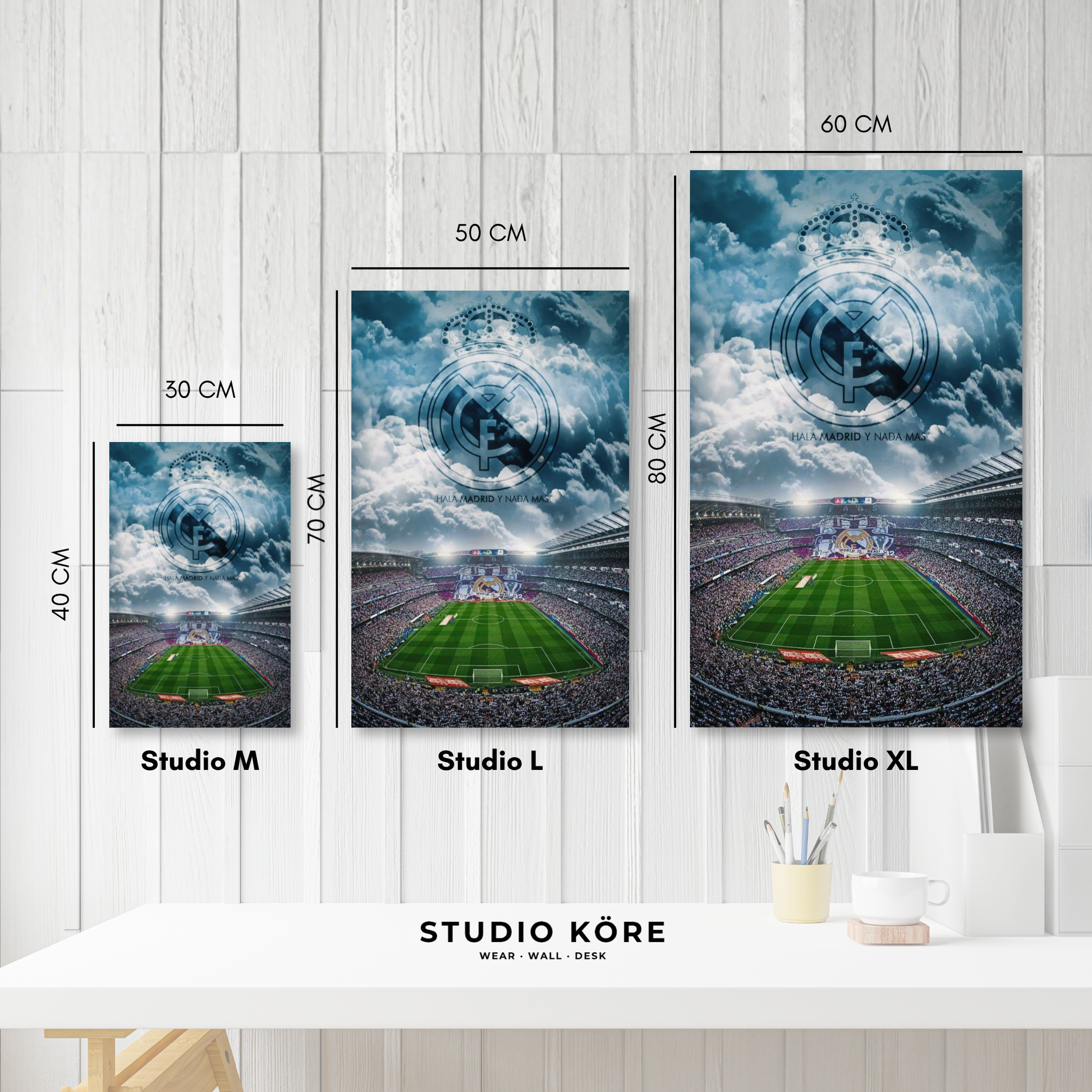 Cuadro MDF Vinilo Real Madrid FC Diseño 4