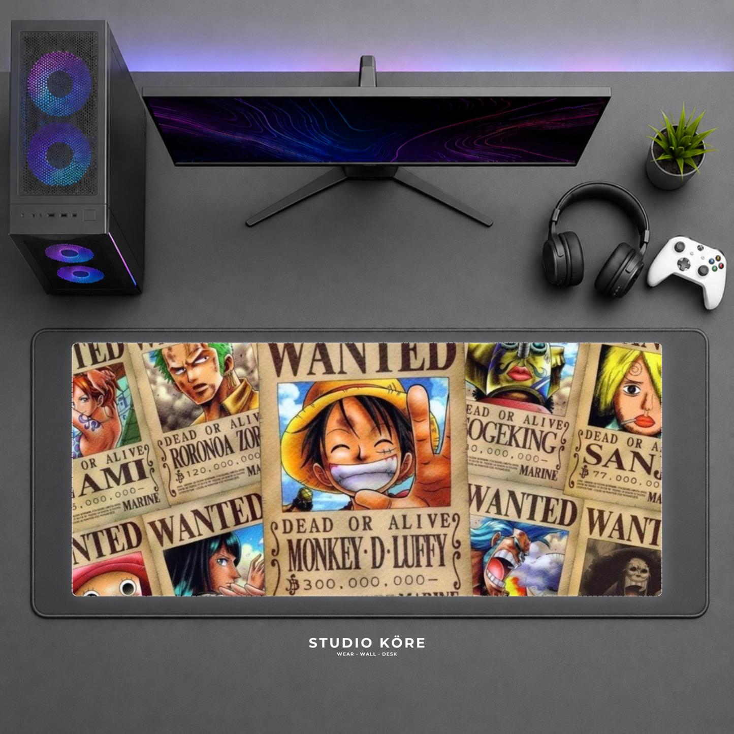 Mousepad Gamer XL One Piece diseño 4