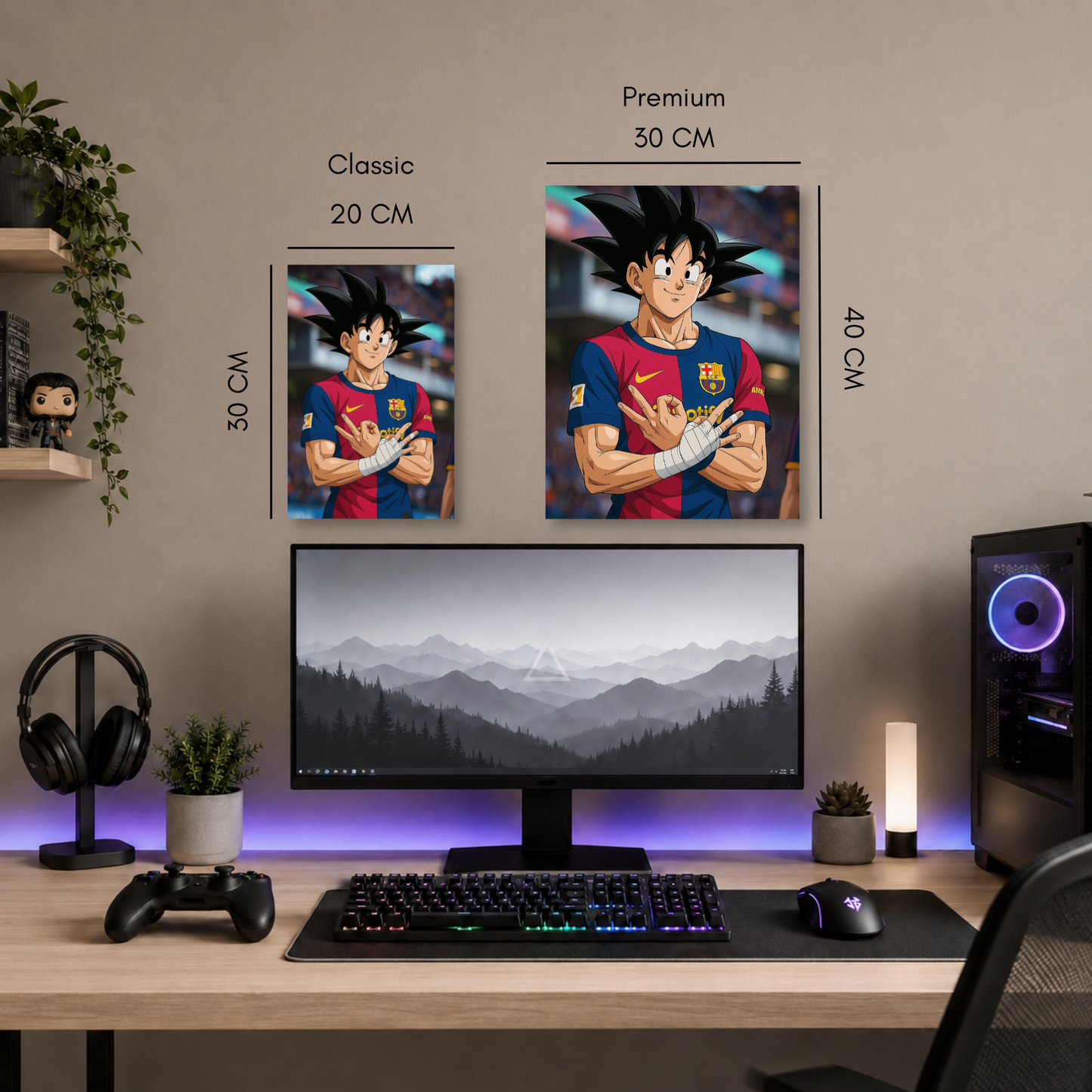 Poster Metalizado Barcelona FC Diseño 4