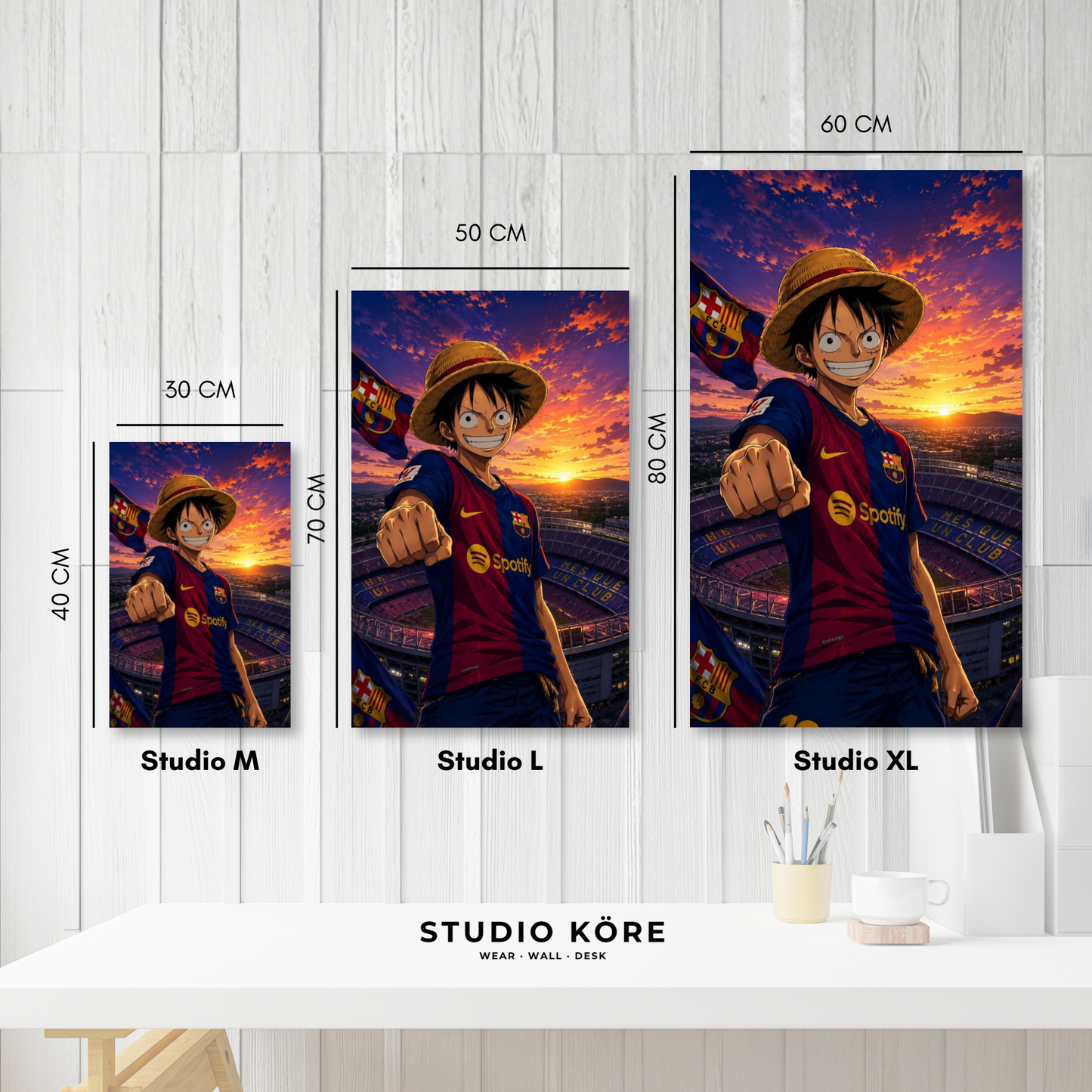 Cuadro MDF Vinilo Barcelona FC Diseño 4
