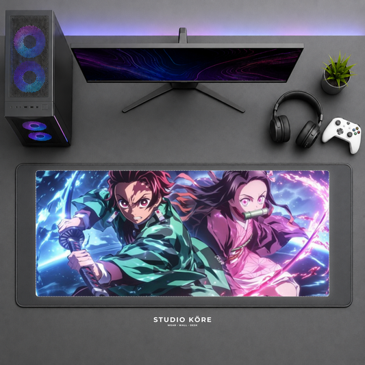 Mousepad Gamer XL Demon Slayer diseño 4