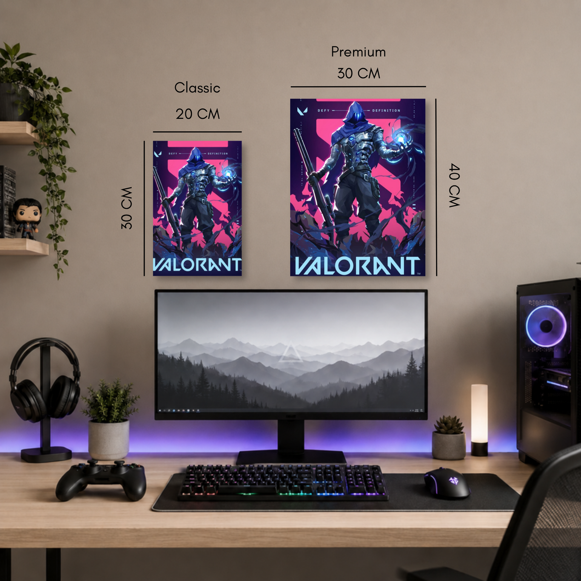 Poster Metalizado Valorant Diseño 5