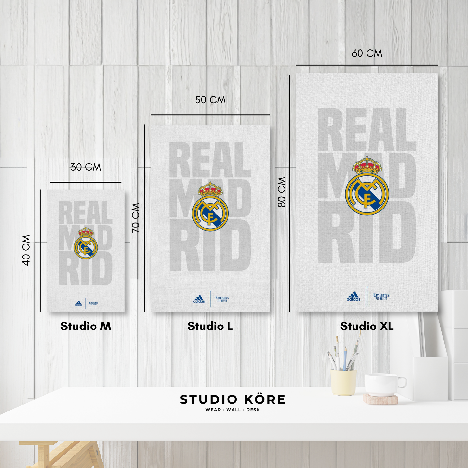 Cuadro MDF Vinilo Real Madrid FC Diseño 5