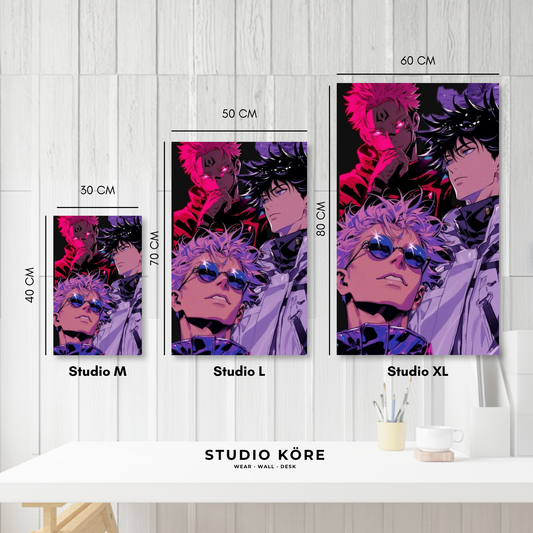 Cuadro decorativo vinilo adhesivo Jujutsu Kaisen diseño 5