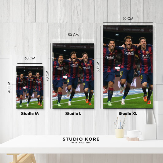 Cuadro MDF Vinilo Barcelona FC Diseño 5