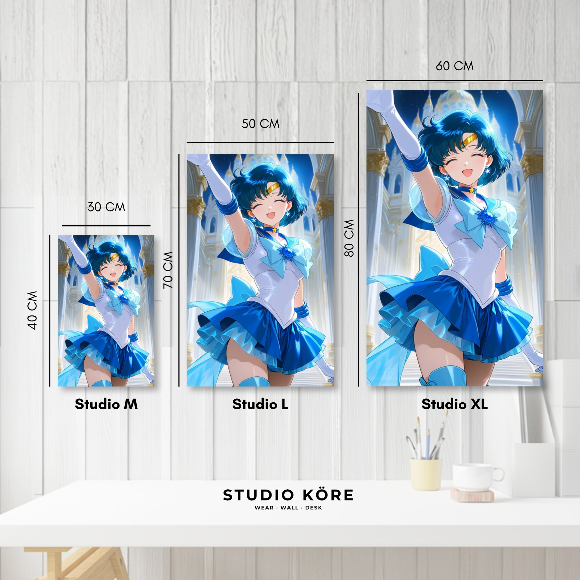 Cuadro decorativo vinilo adhesivo Sailor Moon diseño 5