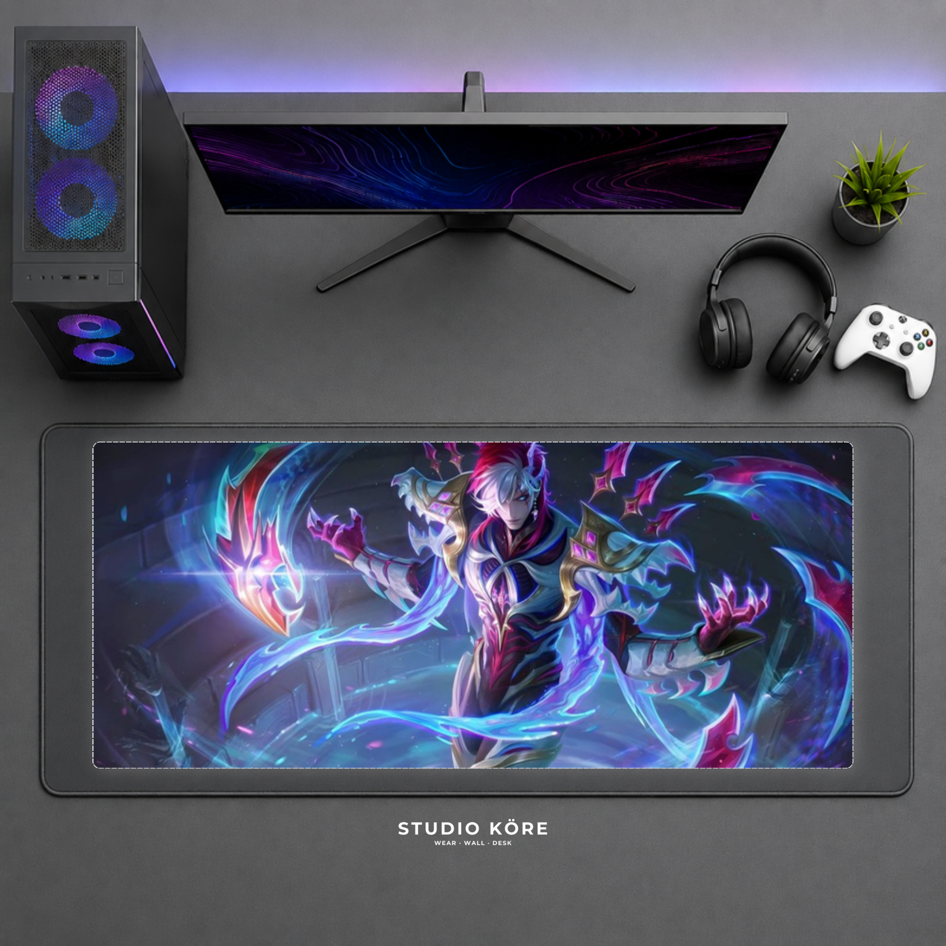 Mousepad Gamer League of Legends Arcane Diseño 5