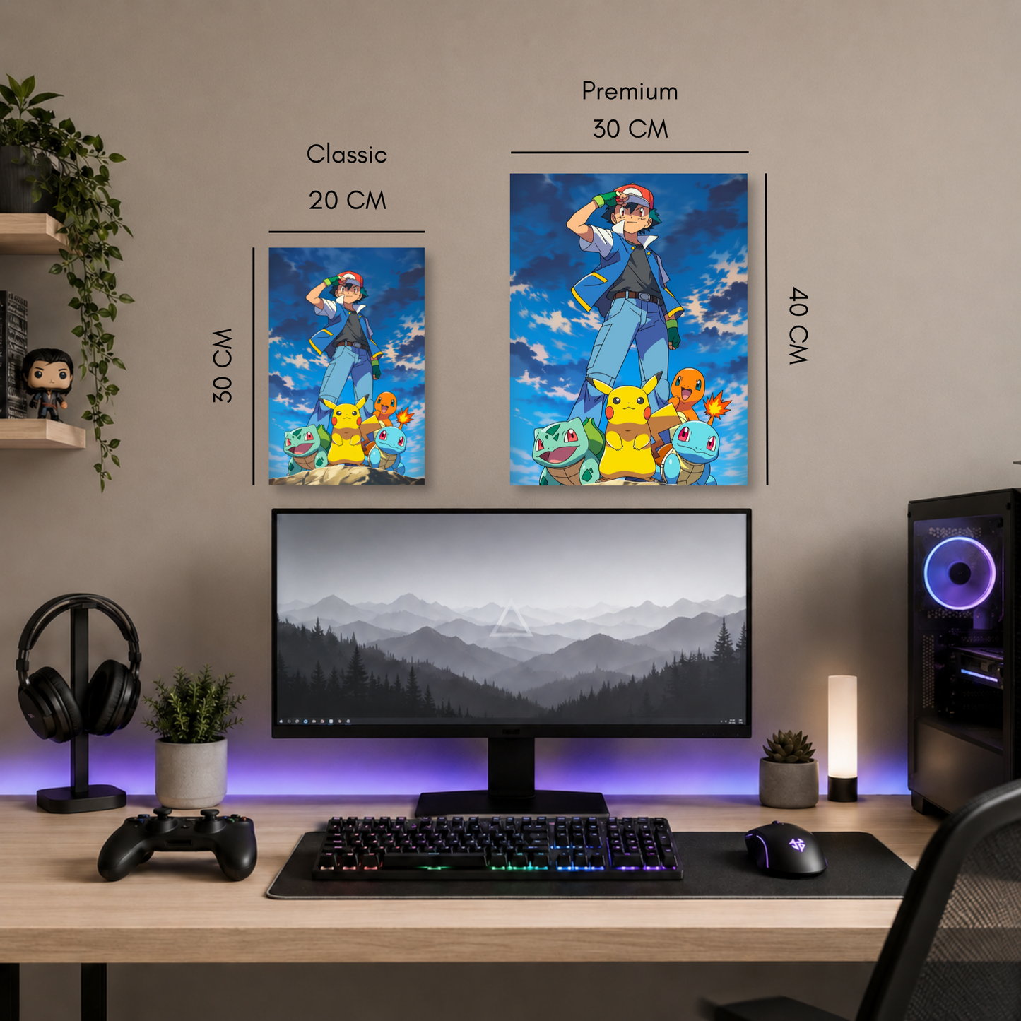 Poster Metalizado Pokémon Diseño 5