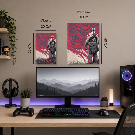 Poster Metalizado God of War Diseño 6