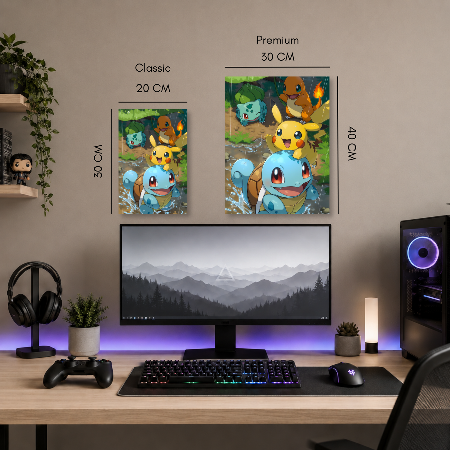 Poster Metalizado Pokémon Diseño 6