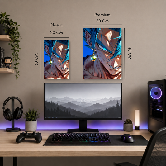 Poster Metalizado Dragon Ball Diseño 7 - Cuadro Decorativo Anime en Aluminio