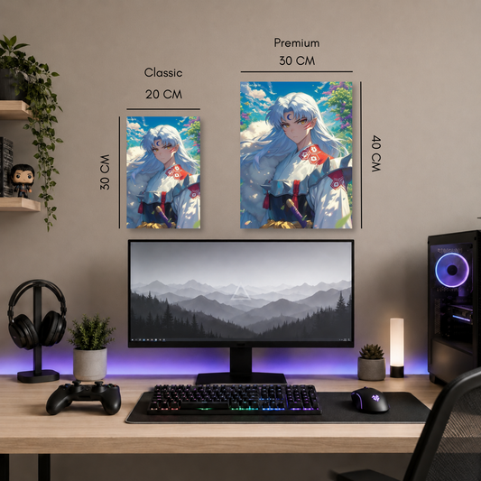 Poster Metalizado Inuyasha Diseño 7 - Cuadro Decorativo Anime en Aluminio