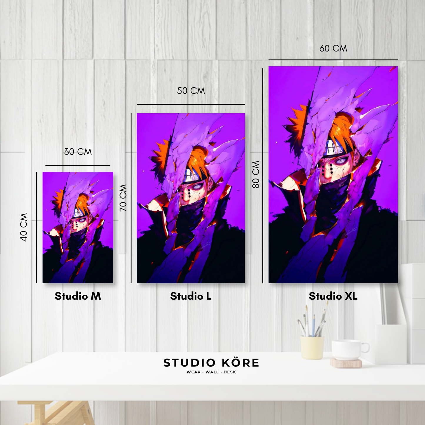 Cuadro decorativo vinilo adhesivo Naruto diseño 7