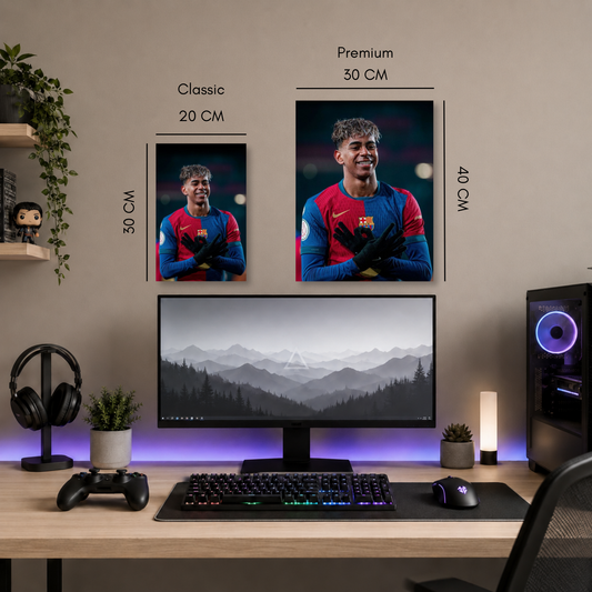 Poster Metalizado Barcelona FC Diseño 7