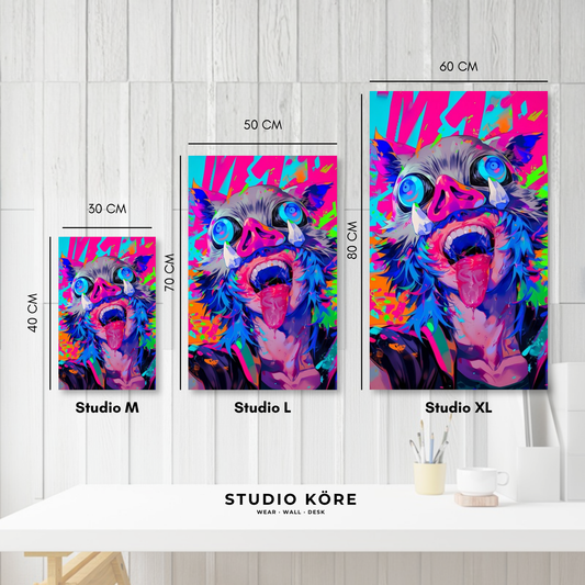 Cuadro decorativo vinilo adhesivo Demon Slayer diseño 7