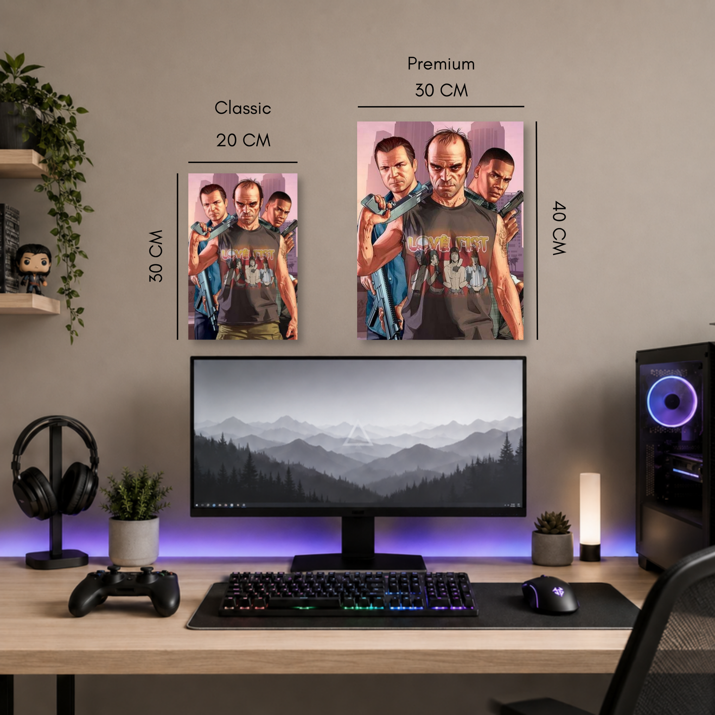 Poster Metalizado GTA Diseño 7