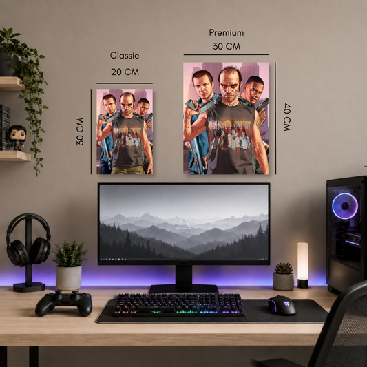 Poster Metalizado GTA Diseño 7
