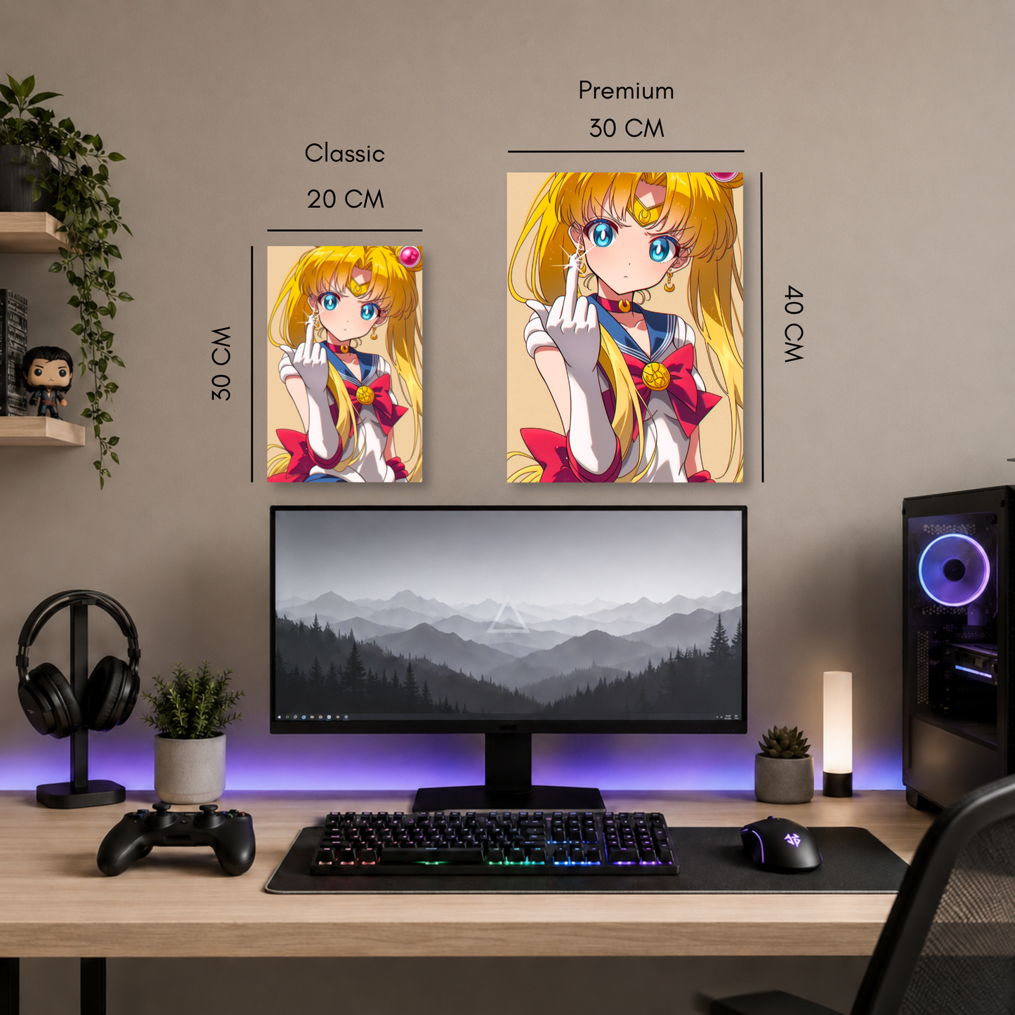 Poster Metalizado Sailor Moon Diseño 7
