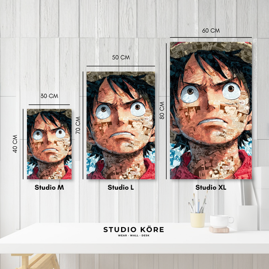 Cuadro decorativo vinilo adhesivo One Piece diseño 8