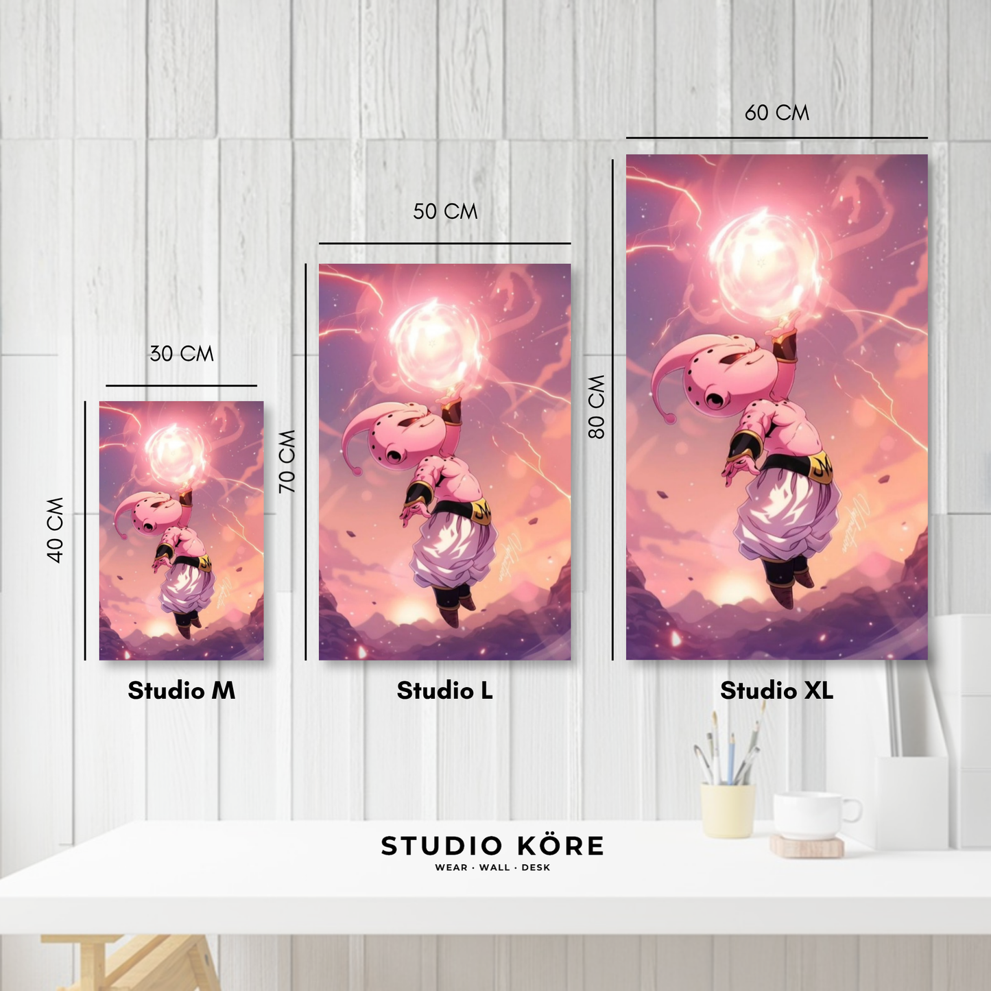 Cuadro decorativo vinilo adhesivo Dragon Ball diseño 8