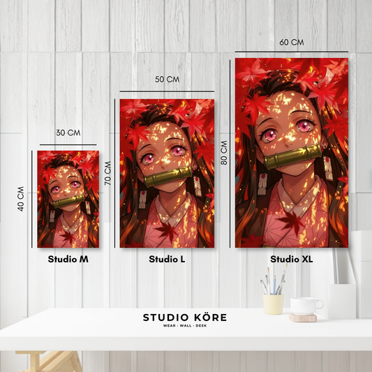 Cuadro decorativo vinilo adhesivo Demon Slayer diseño 8