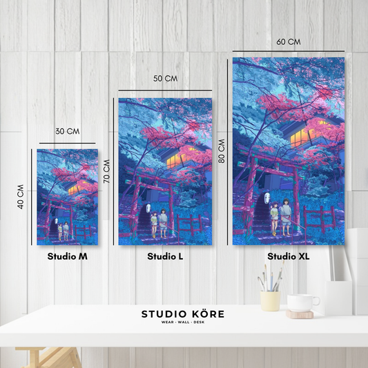 Cuadro decorativo vinilo adhesivo Studio Ghibli diseño 8
