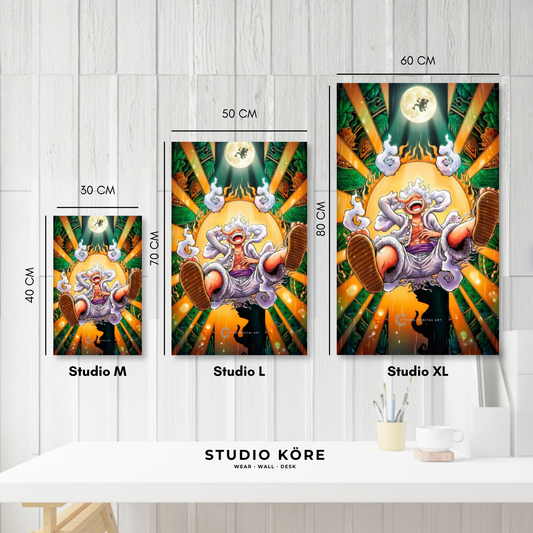 Cuadro decorativo vinilo adhesivo One Piece diseño 9