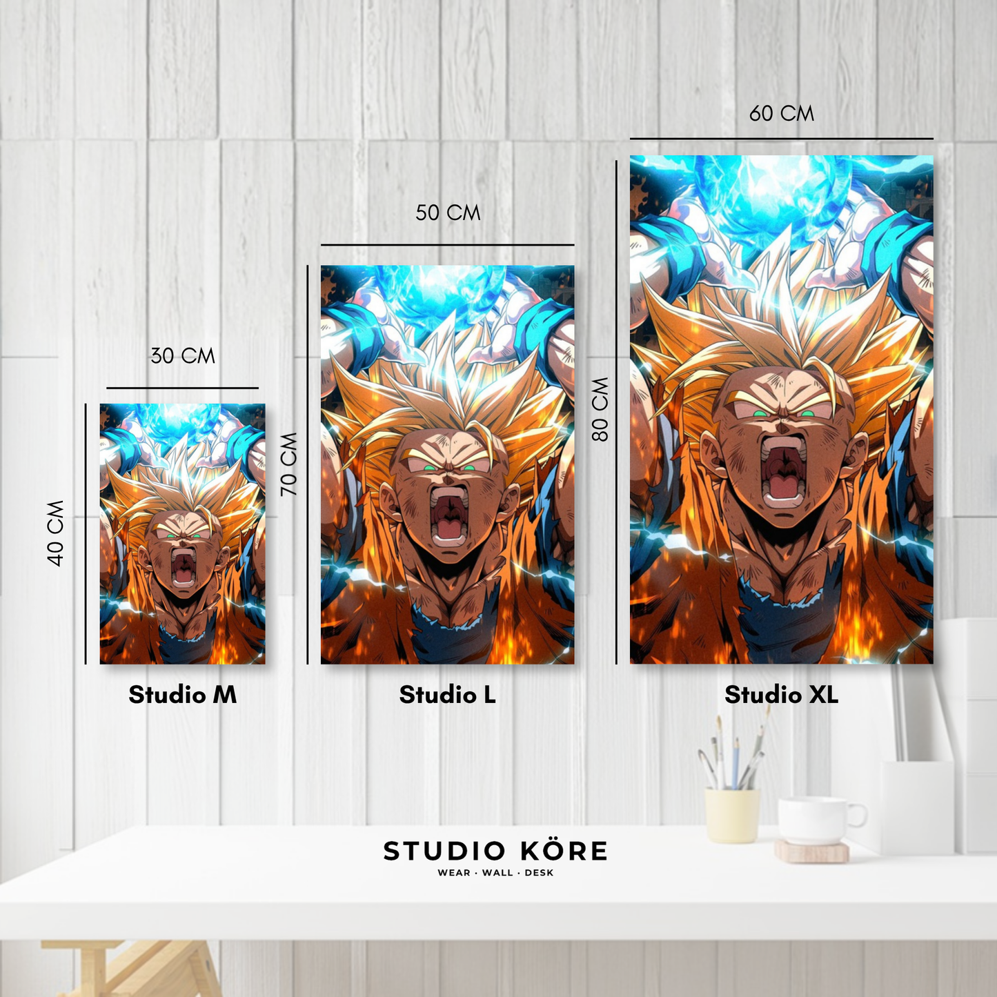 Cuadro decorativo vinilo adhesivo Dragon Ball diseño 9