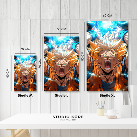Cuadro decorativo vinilo adhesivo Dragon Ball diseño 9