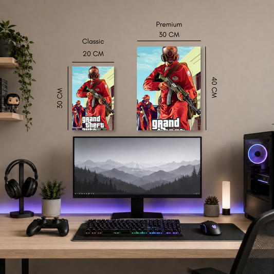 Poster Metalizado GTA Diseño 9