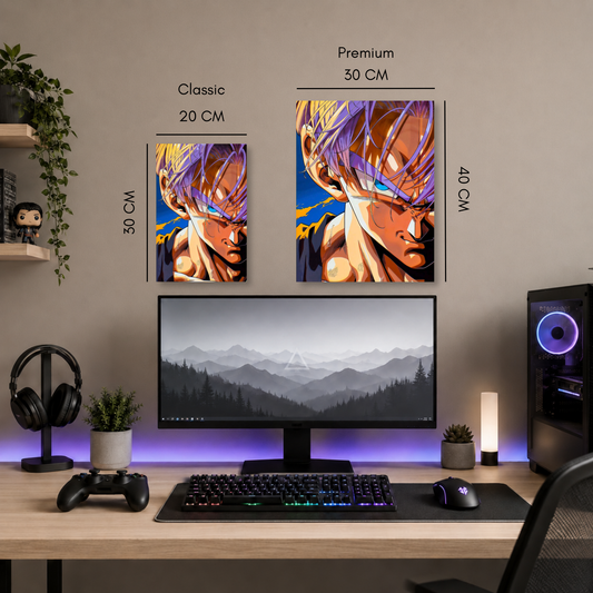 Poster Metalizado Dragon Ball Diseño 10 - Cuadro Decorativo Anime en Aluminio