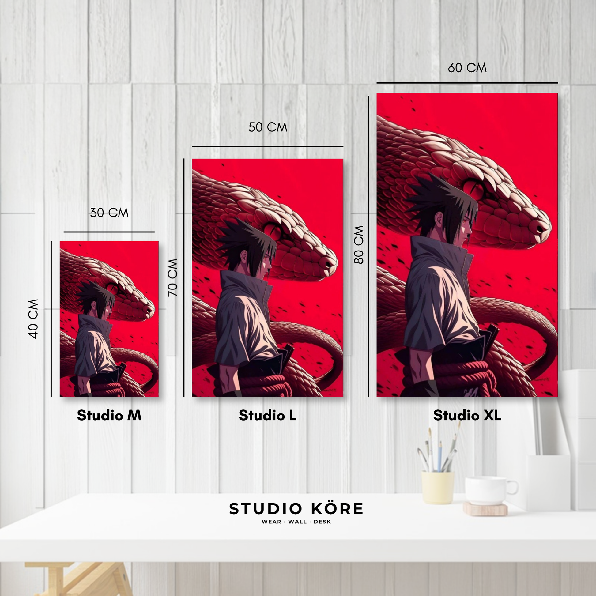 Cuadro decorativo vinilo adhesivo Naruto diseño 10