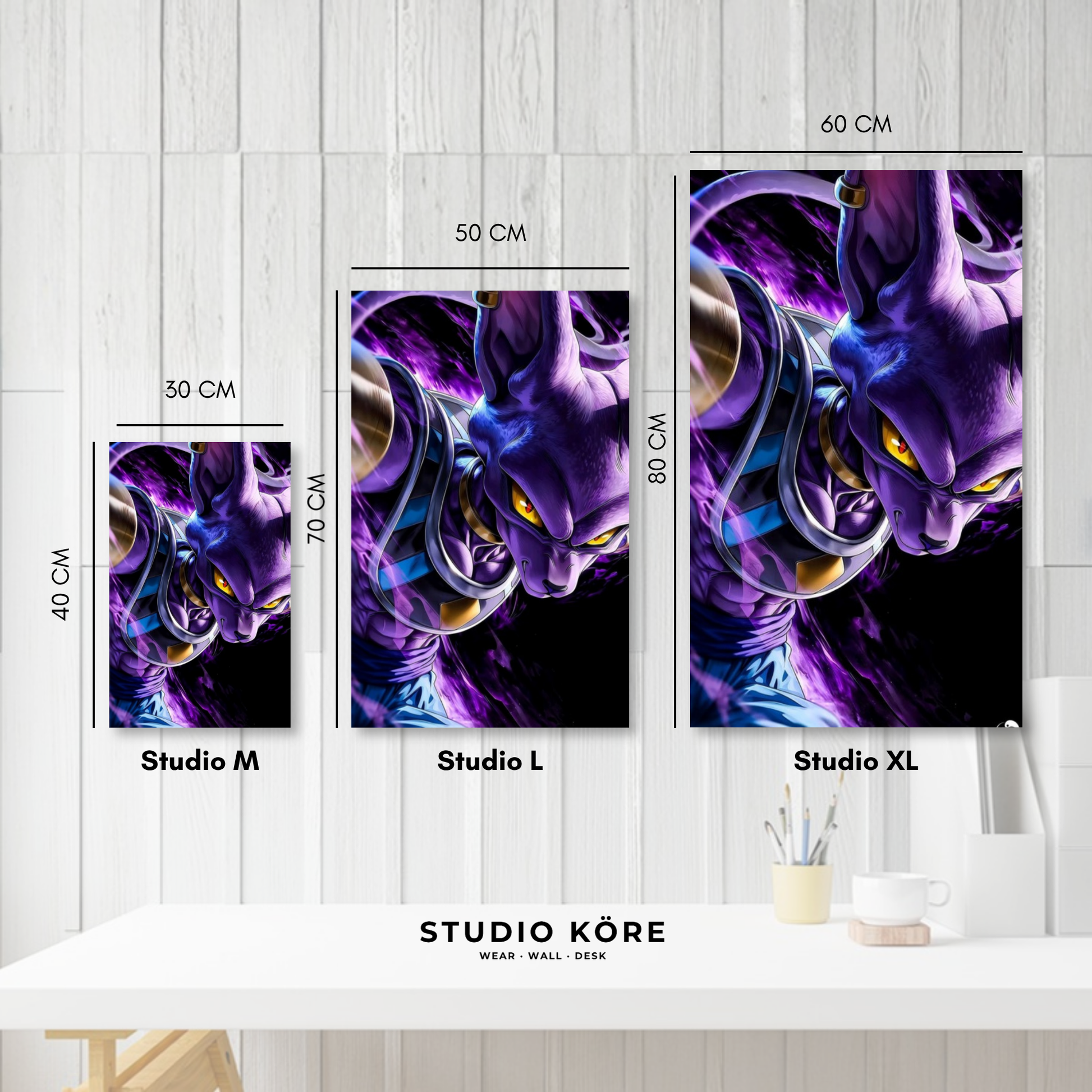 Cuadro decorativo vinilo adhesivo Dragon Ball diseño 10