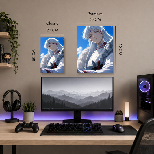 Poster Metalizado Inuyasha Diseño 10 - Cuadro Decorativo Anime en Aluminio