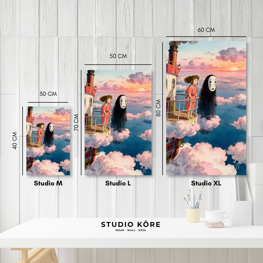 Cuadro decorativo vinilo adhesivo Studio Ghibli diseño 11