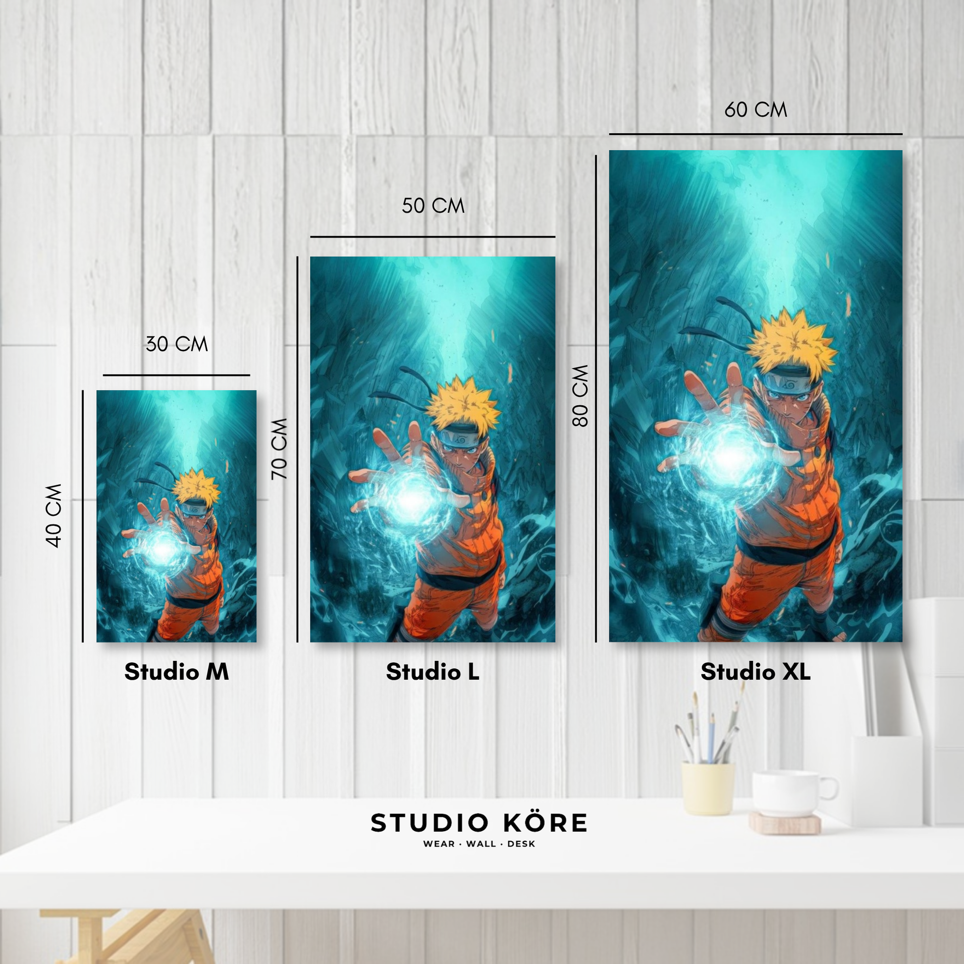Cuadro decorativo vinilo adhesivo Naruto diseño 11