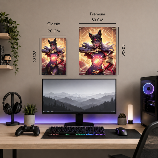 Poster Metalizado League of Legends Arcane Diseño 12