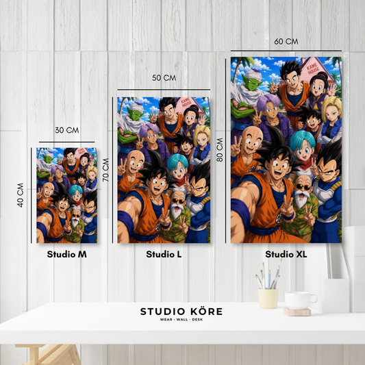 Cuadro decorativo vinilo adhesivo Dragon Ball diseño 12
