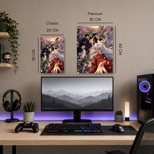 Poster Metalizado Inuyasha Diseño 12 - Cuadro Decorativo Anime en Aluminio