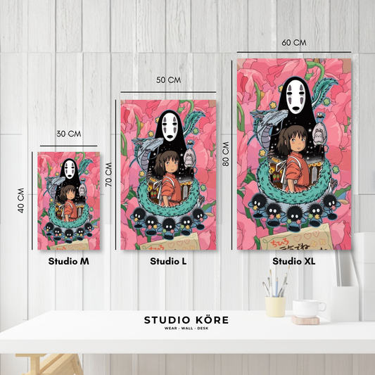 Cuadro decorativo vinilo adhesivo Studio Ghibli diseño 13