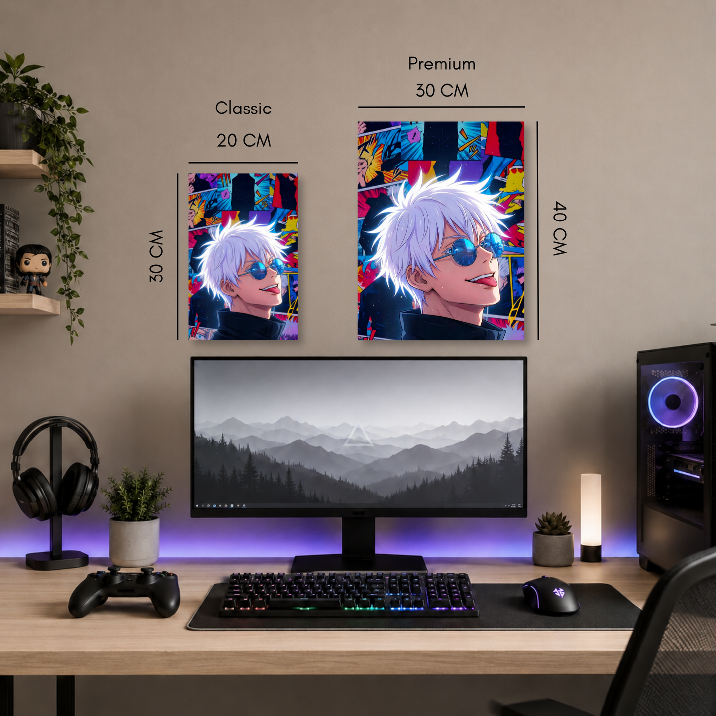 Poster Metalizado Jujutsu Kaisen Diseño 13 - Cuadro Decorativo Anime en Aluminio