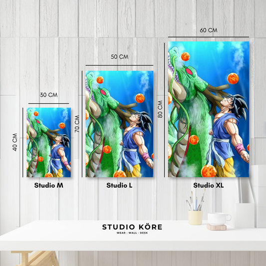 Cuadro decorativo vinilo adhesivo Dragon Ball diseño 13