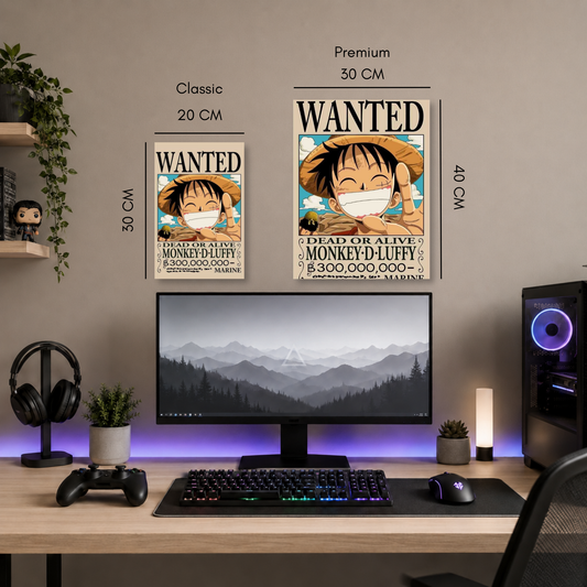 Poster Metalizado One Piece Diseño 15