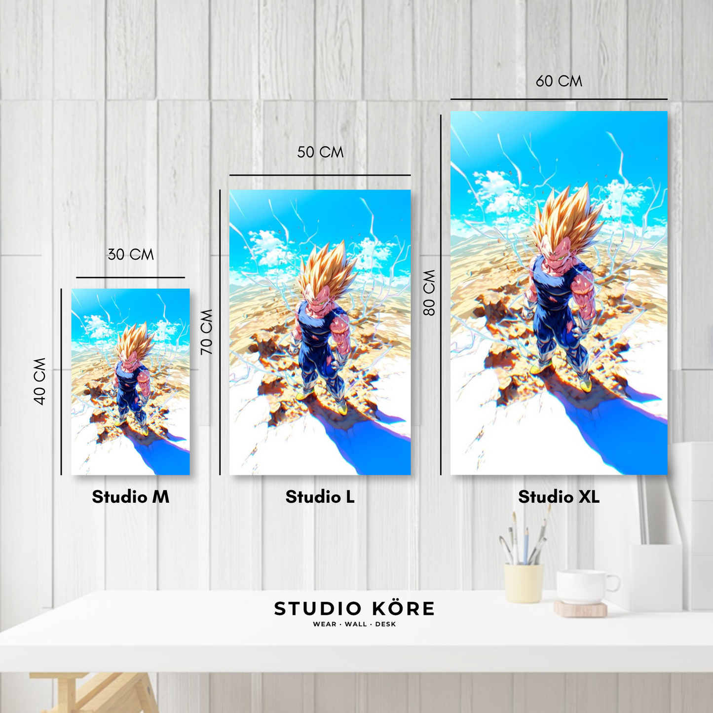 Cuadro decorativo vinilo adhesivo Dragon Ball diseño 15