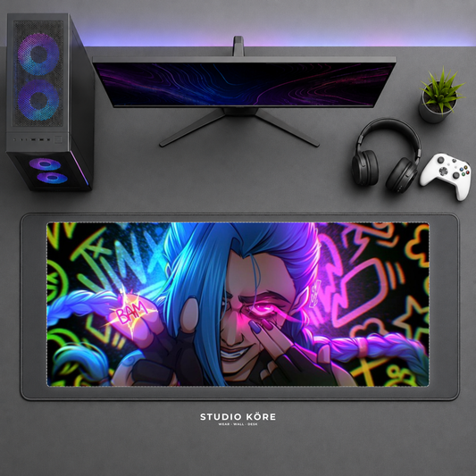 Mousepad Gamer League of Legends Arcane Diseño 16