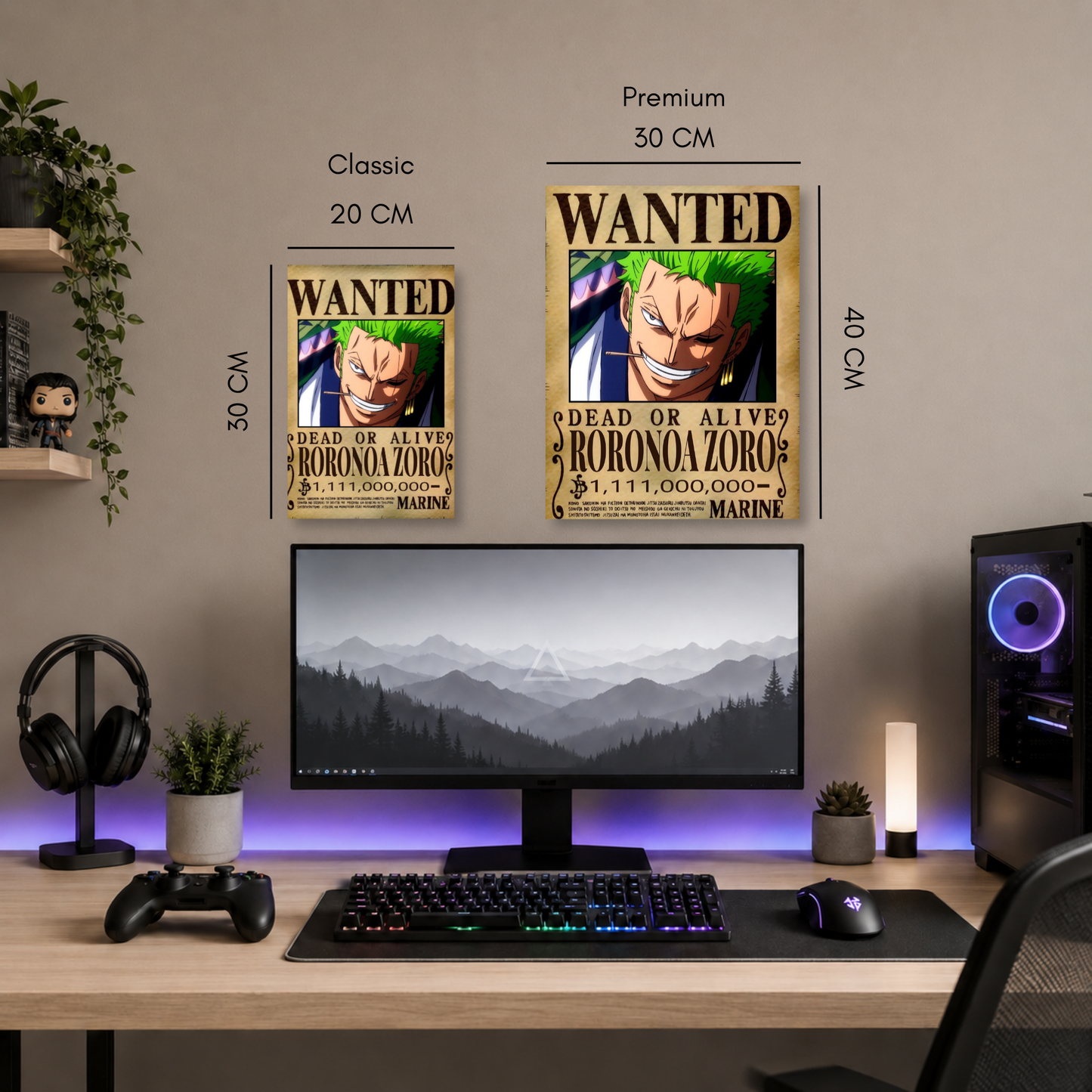 Poster Metalizado One Piece Diseño 17
