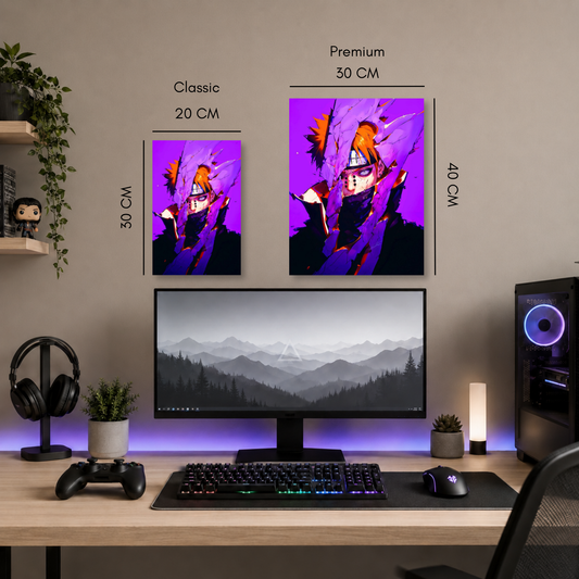 Poster metalizado de Naruto, diseño 17, cuadro decorativo anime en aluminio